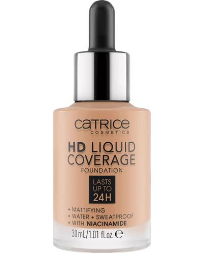 Catrice Фон дьо тен HD Liquid Coverage, 040 Warm Beige, 30 ml - 1