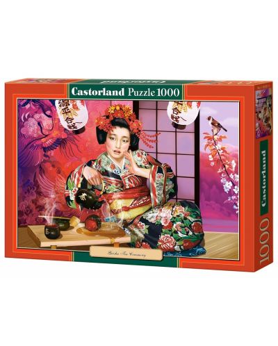 Пъзел Castorland от 1000 части - Чаената церемония на една гейша