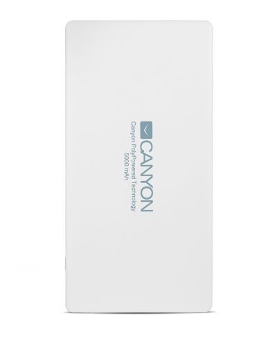 Портативна батерия CANYON CNS-TPBP5W 5000mAh, Бяла - 1