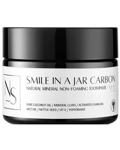 Carbon Natural Минерална паста за зъби, 50 g, Smile in a Jar - 1