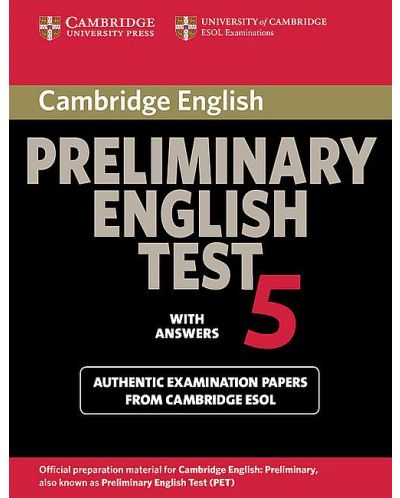 Cambridge Preliminary English Test 5 Student's Book with answers