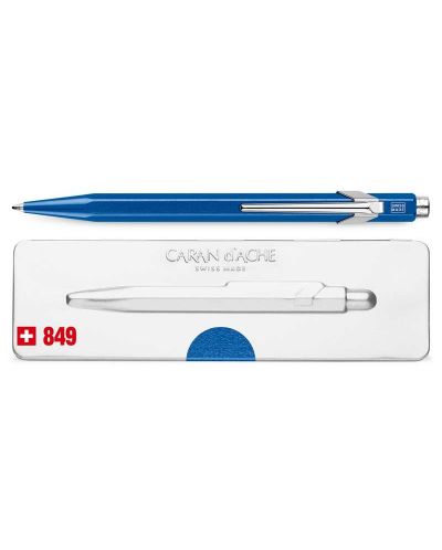 Автоматична химикалка Caran d'Ache 849 Pop Line Collection Metallic Blue – Син - 3