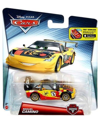 Количка Mattel Cars Carbon Racers - Miguel Camino - 1