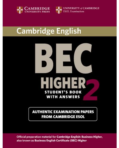 Cambridge BEC 2 Higher Student's Book with Answers - 1
