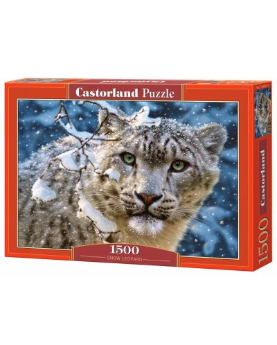 Пъзел Castorland от 1500 части - Снежен леопард - 1