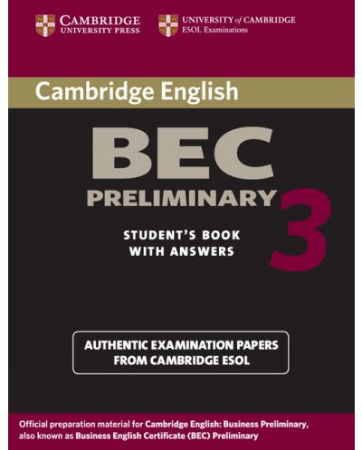 Cambridge BEC Preliminary 3 Student's Book with Answers - 1