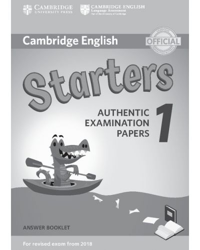 Cambridge English Starters 1 for Revised Exam from 2018 Answer Booklet - 1