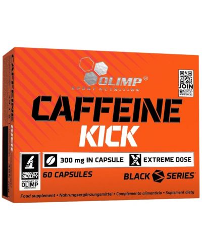 Caffeine Kick, 300 mg, 60 капсули, Olimp - 1