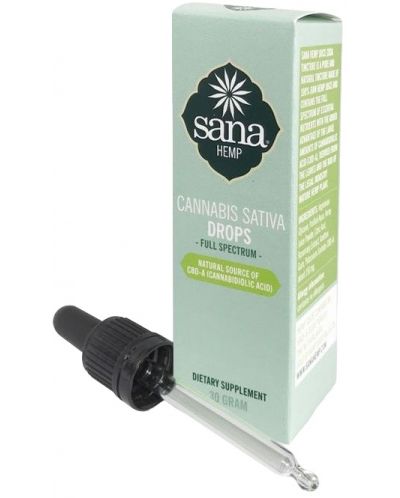 Cannabis Sativa, капки, 5 mg, 30 ml, Sana Hemp - 1