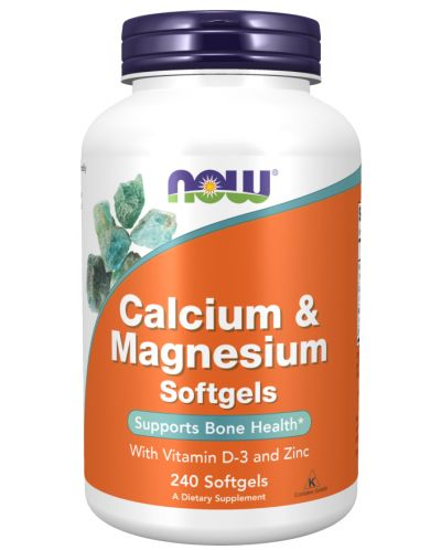 Calcium & Magnesium, 240 капсули, Now - 1