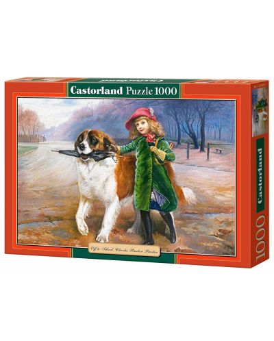 Пъзел Castorland от 1000 части - Момиче и куче
