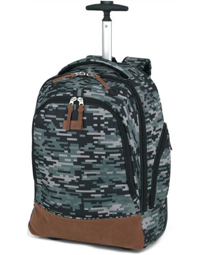 Ученическа раница Gabol - Camo, с колелца, 30 l
