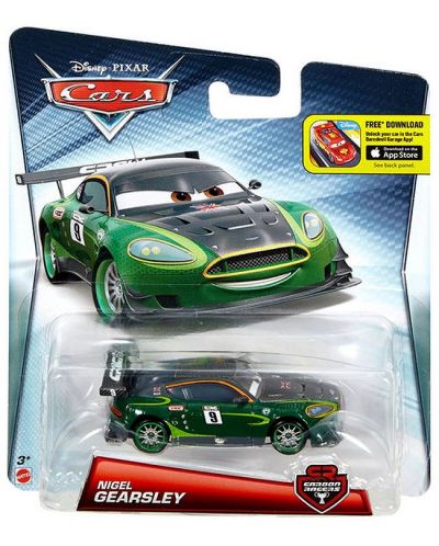Количка Mattel Cars Carbon Racers - Nigel Gearsley - 1