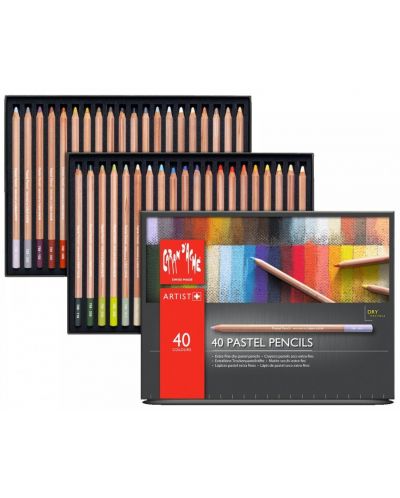Цветни пастелни моливи Caran d'Ache – 40 цвята - 1