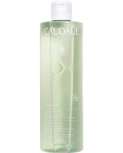 Caudalie Vinopure Почистващ матиращ тоник за лице, 400 ml (Лимитирано) - 1