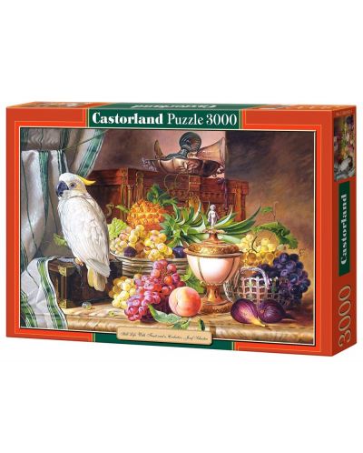 Пъзел Castorland от 3000 части - Картина с плодове и папагал - 1