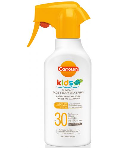 Carroten Kids Слънцезащитно мляко за деца, SPF30, 270 ml - 1