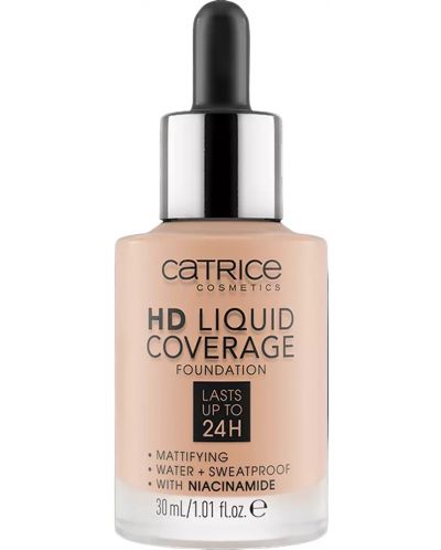 Catrice Фон дьо тен HD Liquid Coverage, 020 Rose Beige, 30 ml - 1