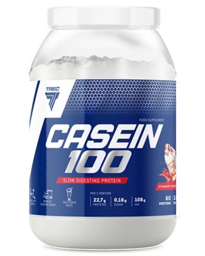Casein 100, ягода и банан, 1800 g, Trec Nutrition - 1
