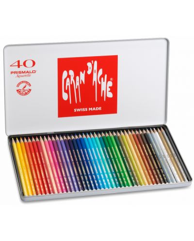 Цветни акварелни моливи Caran d'Ache Prismalo – 40 цвята - 2