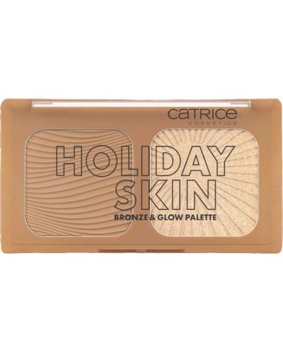 Catrice Палитра хайлайтър-бронзант Holiday Skin Bronze & Glow, 010, 5.5 g - 1