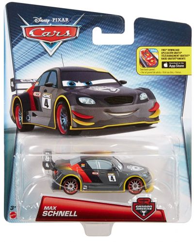 Количка Mattel Cars Carbon Racers - Max Schnell - 1