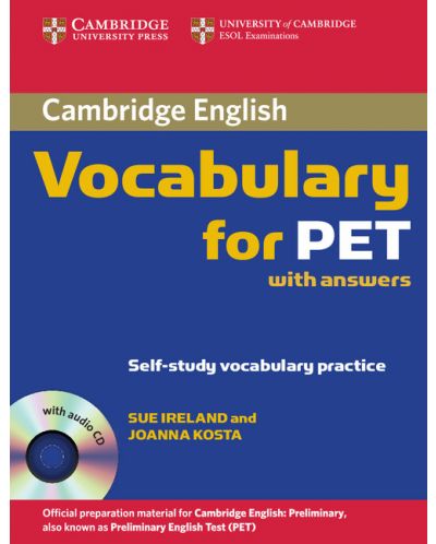Cambridge Vocabulary for PET Student Book with Answers and Audio CD - 1