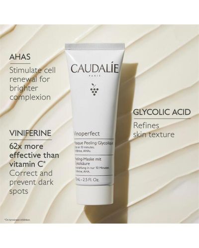 Caudalie Vinoperfect Гликолова пилинг маска, 75 ml - 4