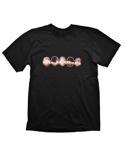 Тениска NiP T-shirt Circles, черна - 1