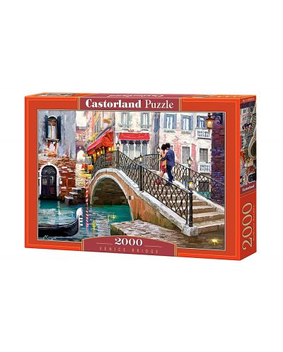 Пъзел Castorland от 2000 части - Мост във Венеция - 1