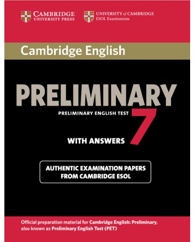 Cambridge English Preliminary 7 Student's Book with Answers - 1
