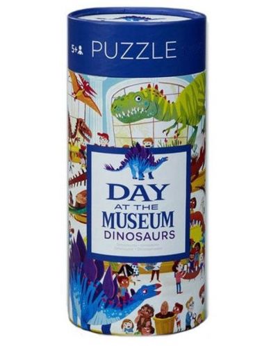 Детски пъзел Crocodile Creek от 72 части - Ден в музея, динозаври - 1