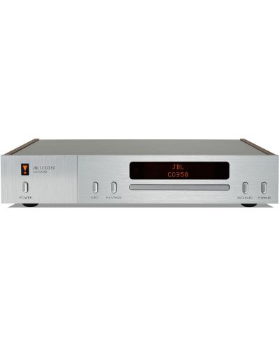 CD плейър JBL - CD350, сребрист/кафяв - 1