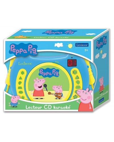 CD плейър Lexibook - Peppa Pig RCDK100PP, син/жълт - 2