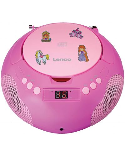 CD плейър Lenco - SCD-620PK, розов - 2