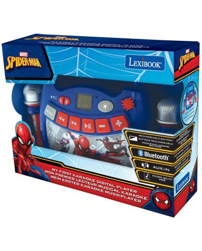 CD плейър Lexibook - Spider-Man MP320SPZ, син/червен - 3