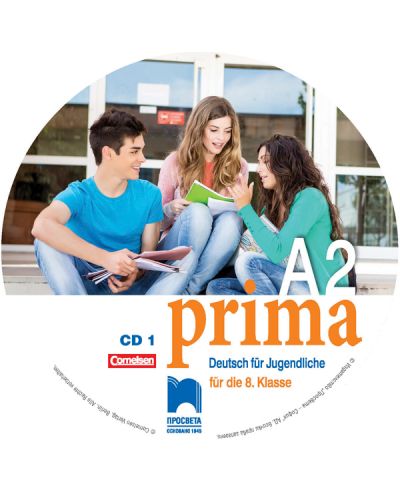 CD1 PRIMA A2. Аудиодиск №1 по немски език за 8. клас. Учебна програма 2018/2019 (Просвета) - 1