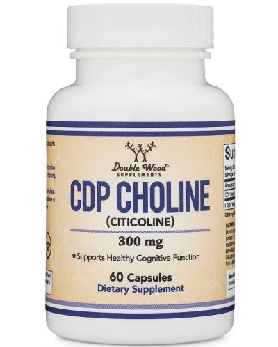 CDP Choline, 300 mg, 60 капсули, Double Wood - 1