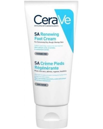CeraVe SA Обновяващ крем за крака, 88 ml - 1