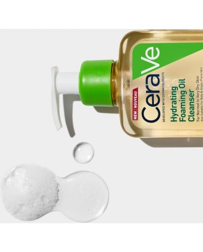 CeraVe Хидратиращо измиващо олио за лице и тяло, 236 ml - 2