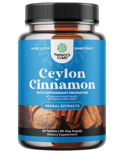 Ceylon Cinnamon, 60 таблетки, Nature's Craft - 1