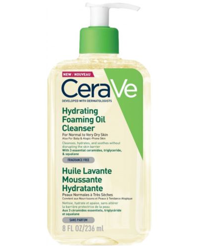 CeraVe Хидратиращо измиващо олио за лице и тяло, 236 ml - 1