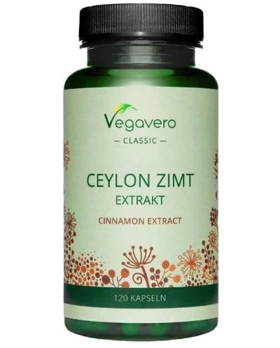 Ceylon Zimt Extrakt, 120 капсули, Vegavero - 1
