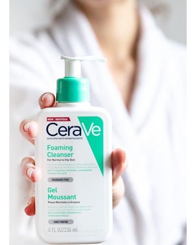 CeraVe Измиваща гел-пяна за лице и тяло, 236 ml - 5