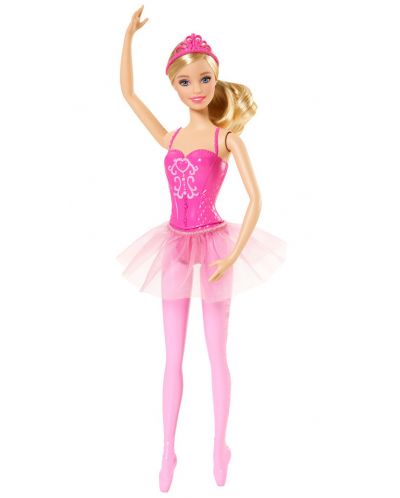 Кукла Mattel Barbie - Балерина с розова рокля - 1
