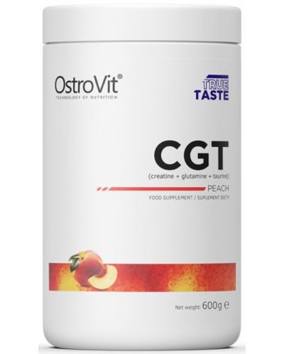 CGT Powder, праскова, 600 g, OstroVit - 1