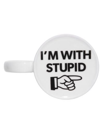 Чаша Thumbs Up - I'm with Stupid - 2
