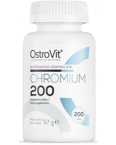 Chromium 200, 200 mcg, 200 таблетки, OstroVit - 1