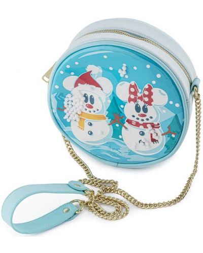 Чанта Loungefly Disney: Mickey Mouse - Snowman Mickey & Minnie - 1