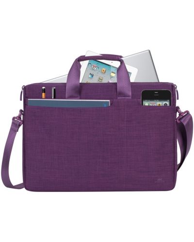 Чанта за лаптоп Rivacase - 8335, 15.6", лилава - 2